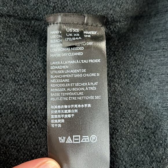 Free People Womens Wool Afterglow Mock Neck Oversized Sweater in Black Size XS - Picture 9 of 11